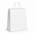 White Twisted Handle Bags